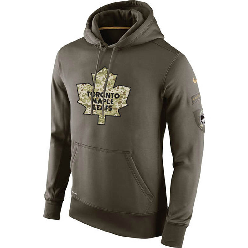 Maple Leafs Olive KO Performance Hoodie