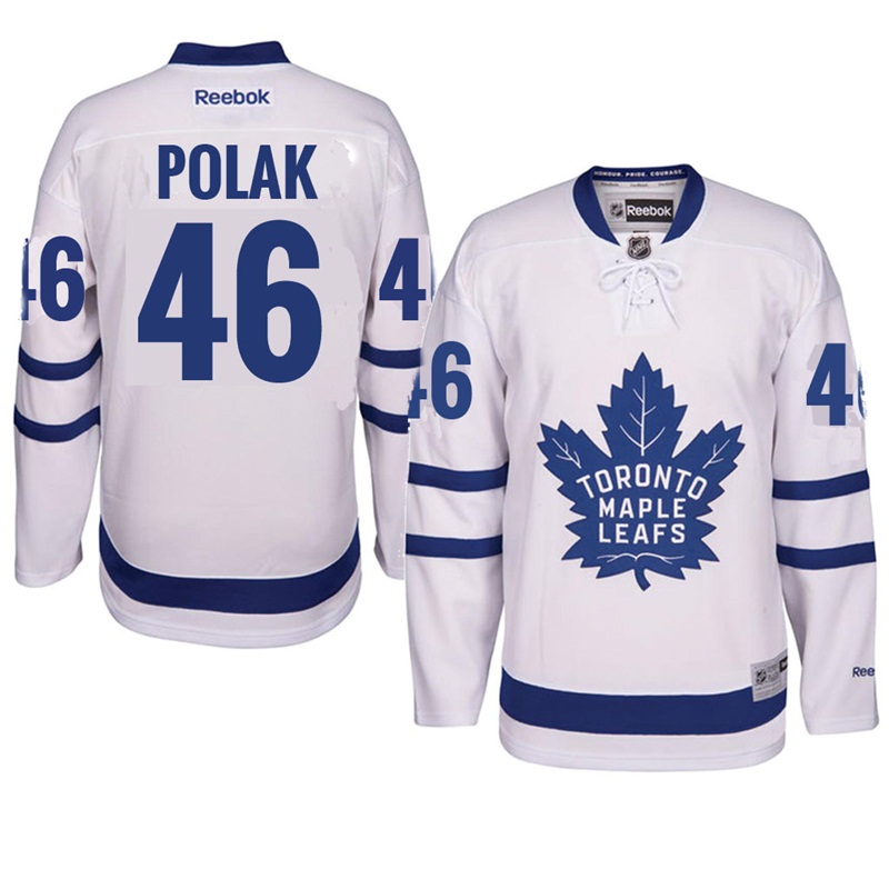 Maple Leafs Roman Polak White Jersey