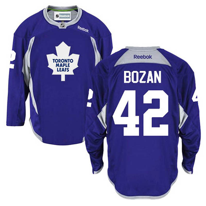 Tyler Bozak Toronto Maple Leafs #42 Practice Ice Hockey Jersey