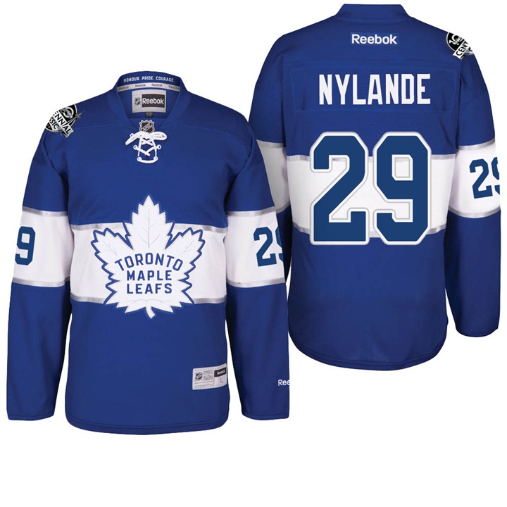 Maple Leafs William Nylande Blue 100th Season Celebration Jersey