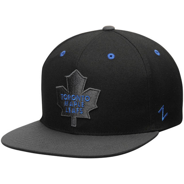 Toronto Maple Leafs Zephyr Black Z11 Snapback Adjustable Hat