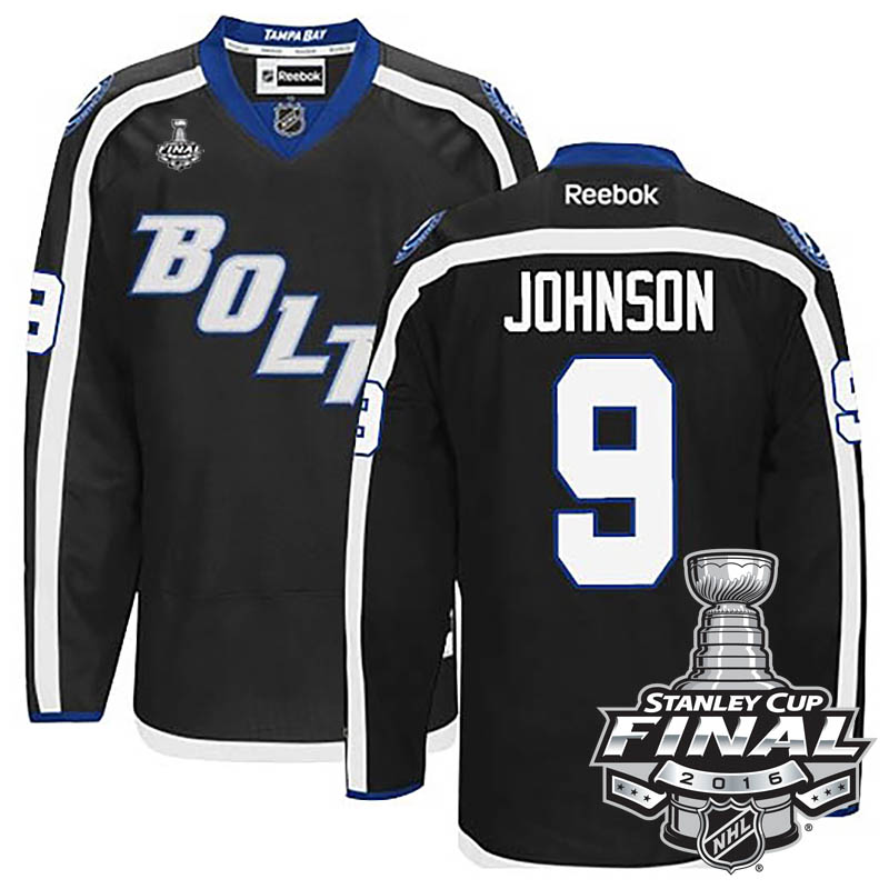 Tyler Johnson Tampa Bay Lightning #9 2016 Stanley Cup Black Alternate Jersey