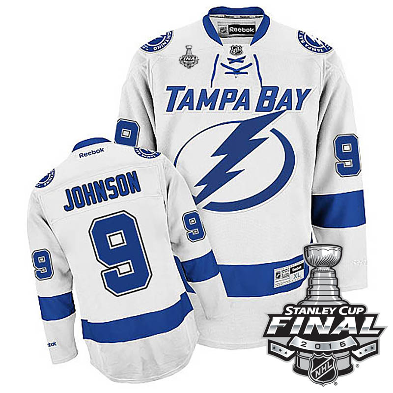 Tyler Johnson Tampa Bay Lightning #9 2016 Stanley Cup White Away Jersey