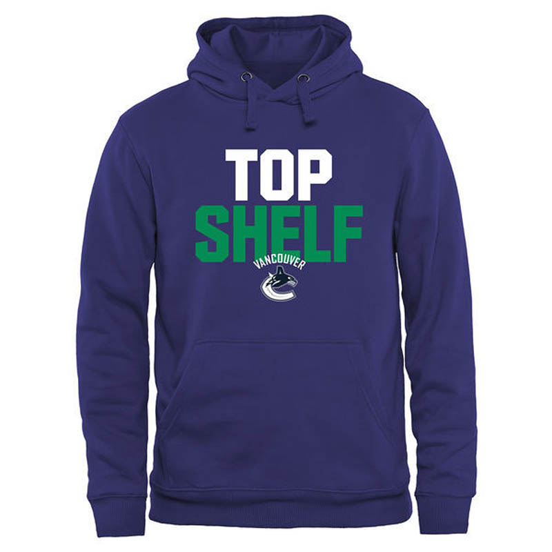 Canucks Royal Top Shelf Pullover Hoodie