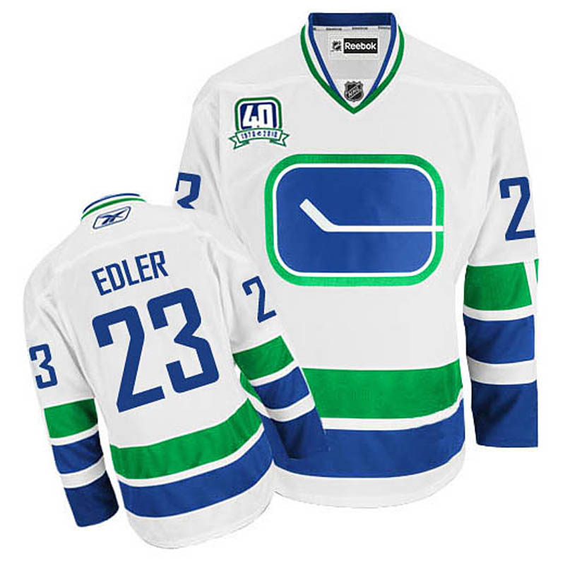 Alexander Edler Vancouver Canucks #23 Third 40TH Ice Hockey Jersey