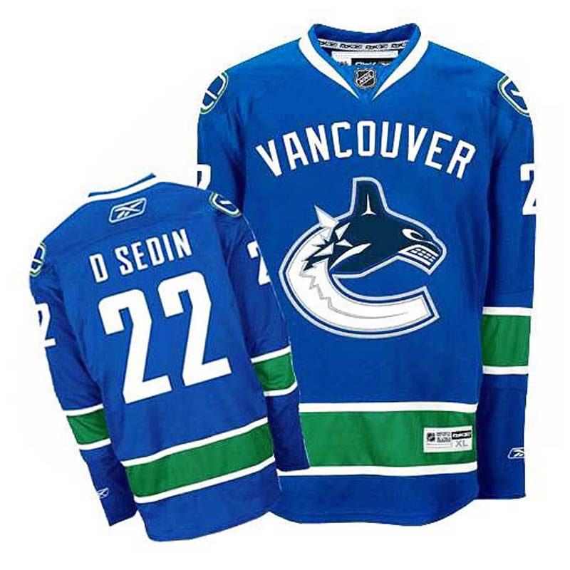 Daniel Sedin Vancouver Canucks #22 Home Ice Hockey Jersey