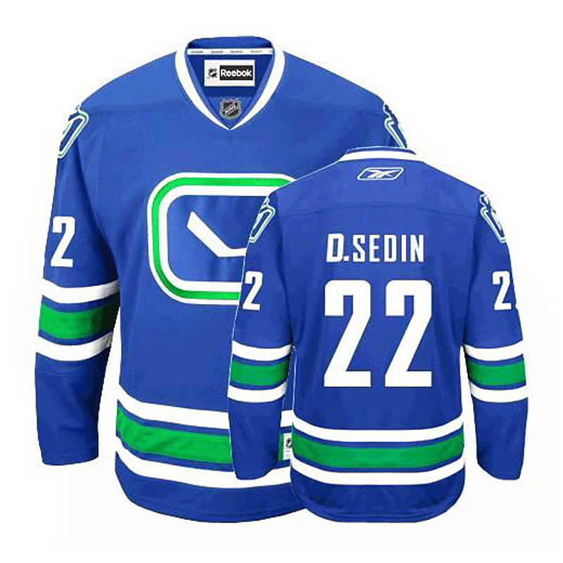 Daniel Sedin Vancouver Canucks #22 Third Ice Hockey Jersey