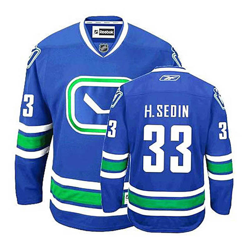 Henrik Sedin Vancouver Canucks #33 Third Ice Hockey Jersey