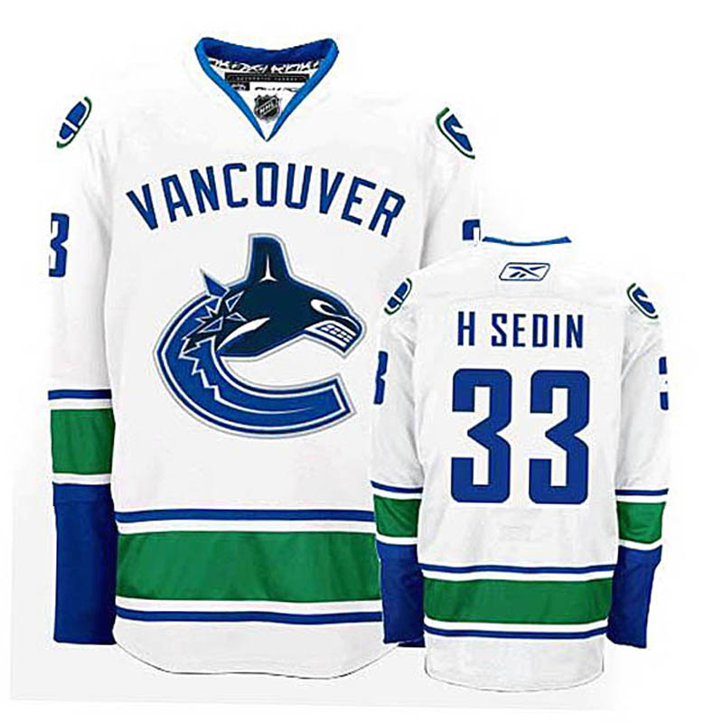 Henrik Sedin Vancouver Canucks #33 Away Ice Hockey Jersey