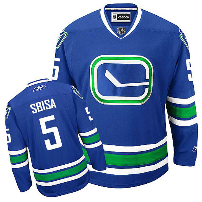 Luca Sbisa Vancouver Canucks #5 New Third Ice Hockey Jersey