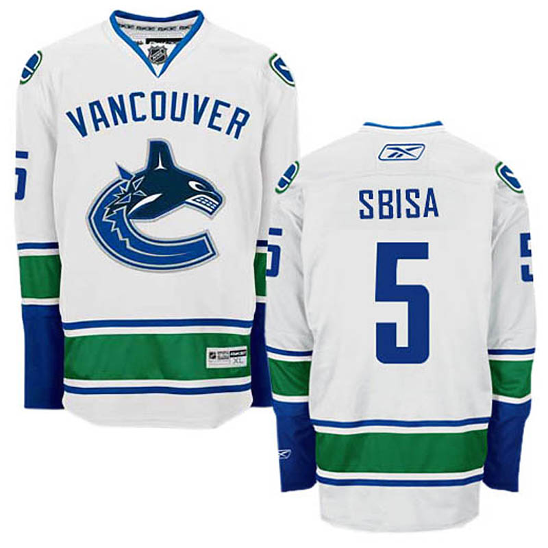 Luca Sbisa Vancouver Canucks #5 Away Ice Hockey Jersey