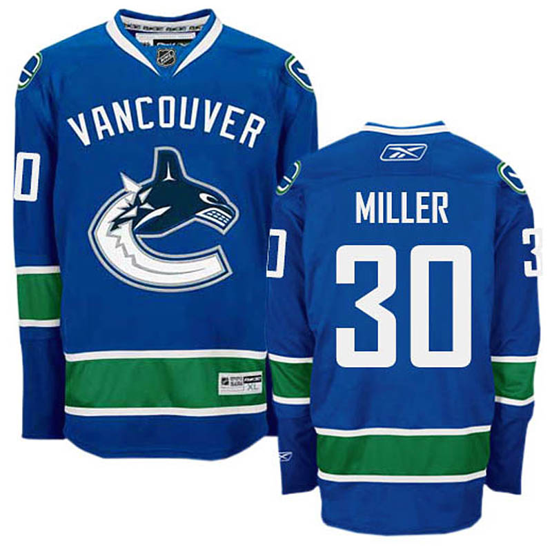 Ryan Miller Vancouver Canucks #30 Home Ice Hockey Jersey