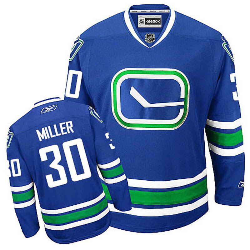 Ryan Miller Vancouver Canucks #30 New Third Ice Hockey Jersey