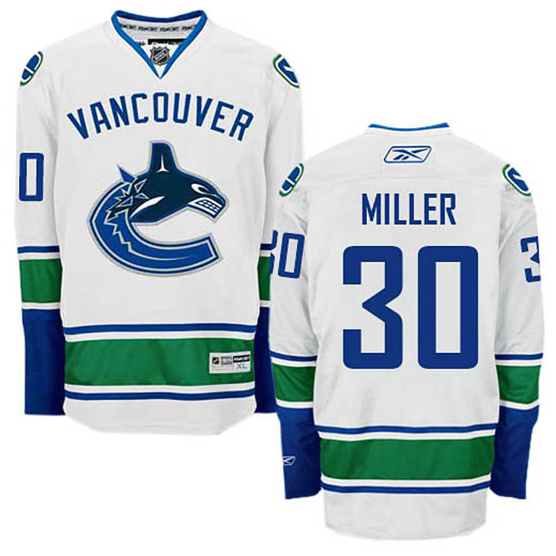 Ryan Miller Vancouver Canucks #30 Away Ice Hockey Jersey