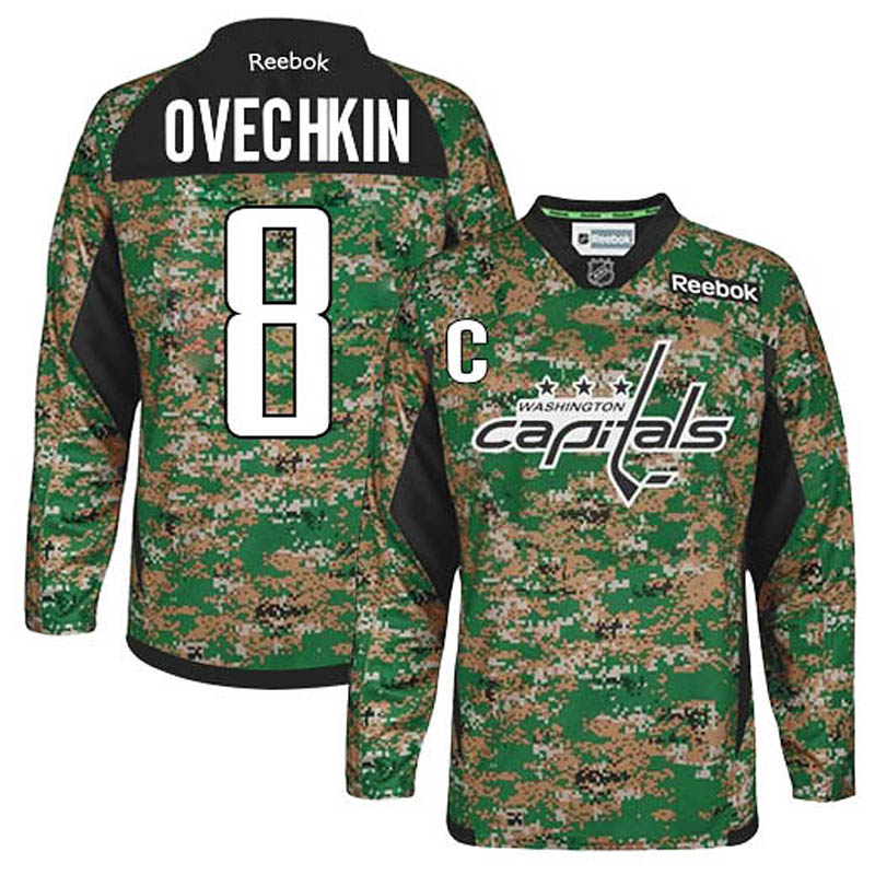 Alex Ovechkin Washington Capitals #8 Veterans Day Ice Hockey Jersey