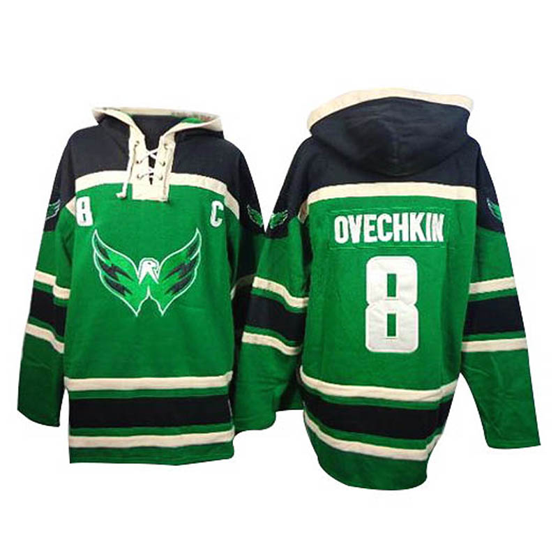 Alex Ovechkin Washington Capitals #8 St. Patrick's Day Ice Hockey Jersey