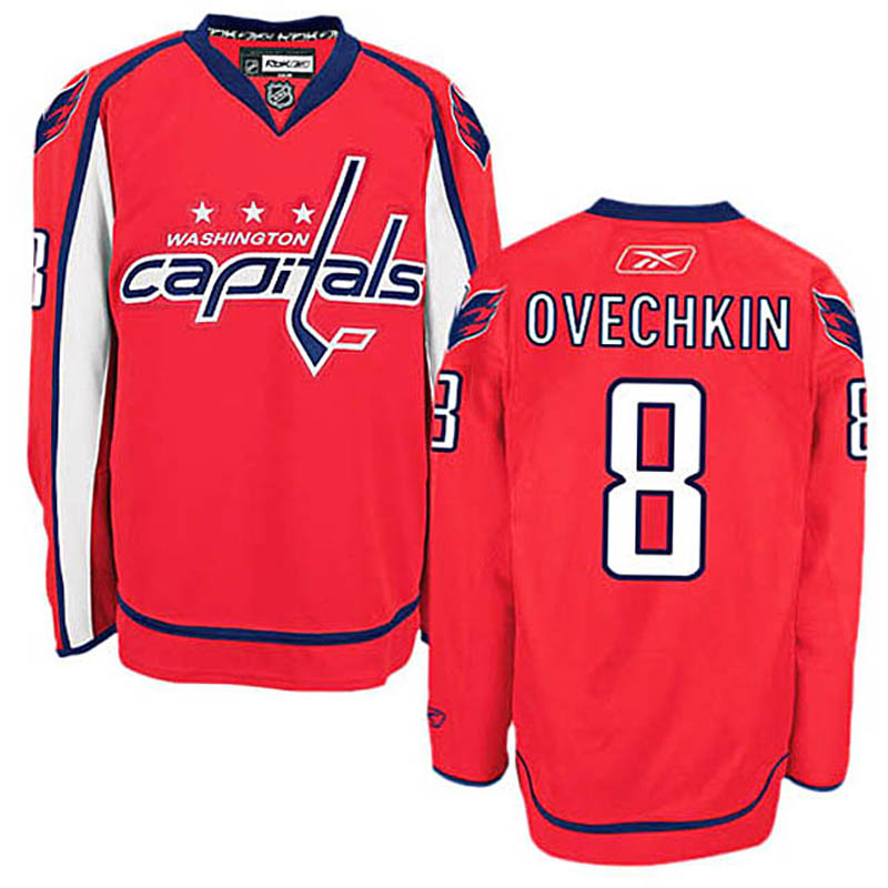 Alex Ovechkin Washington Capitals #8 Home Ice Hockey Jersey