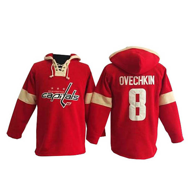 Alex Ovechkin Washington Capitals #8 Pullover Hoodie Ice Hockey Jersey