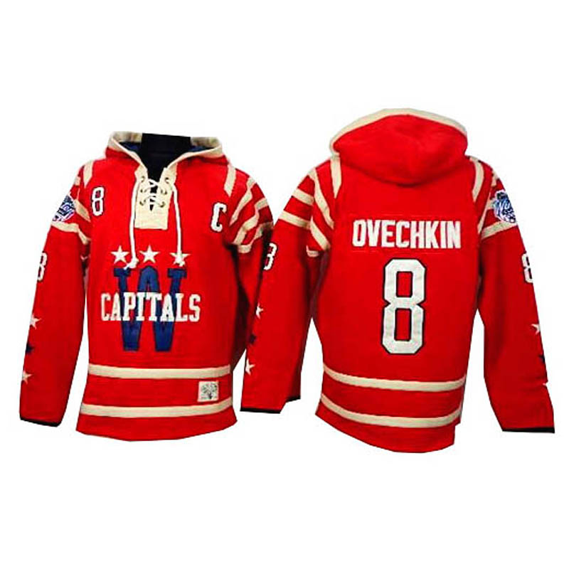 Alex Ovechkin Washington Capitals #8 Winter Classic Ice Hockey Hooded Sweatshirt