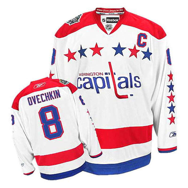 Alex Ovechkin Washington Capitals #8 Third Ice Hockey Jersey