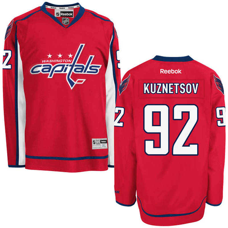 Evgeny Kuznetsov Washington Capitals #92 Ice Hockey Jersey