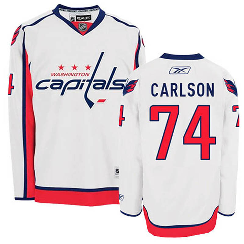 John Carlson Washington Capitals #74 Away Ice Hockey Jersey