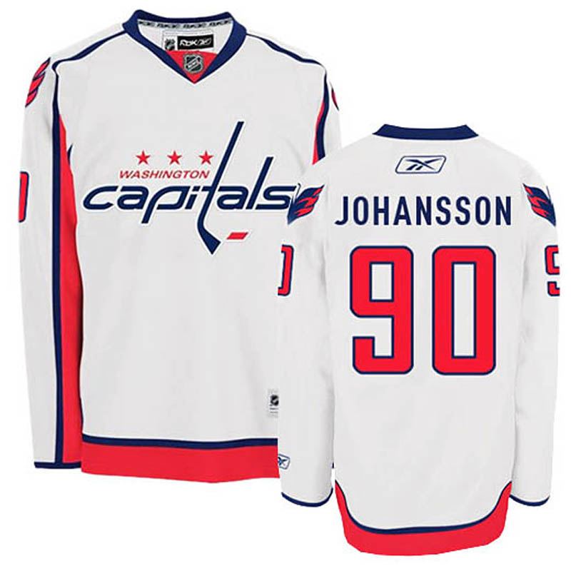 Marcus Johansson Washington Capitals #90 Away Ice Hockey Jersey