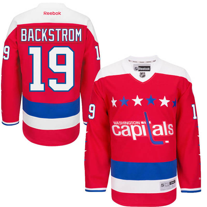 Nicklas Backstrom Washington Capitals #19 Ice Hockey Jersey