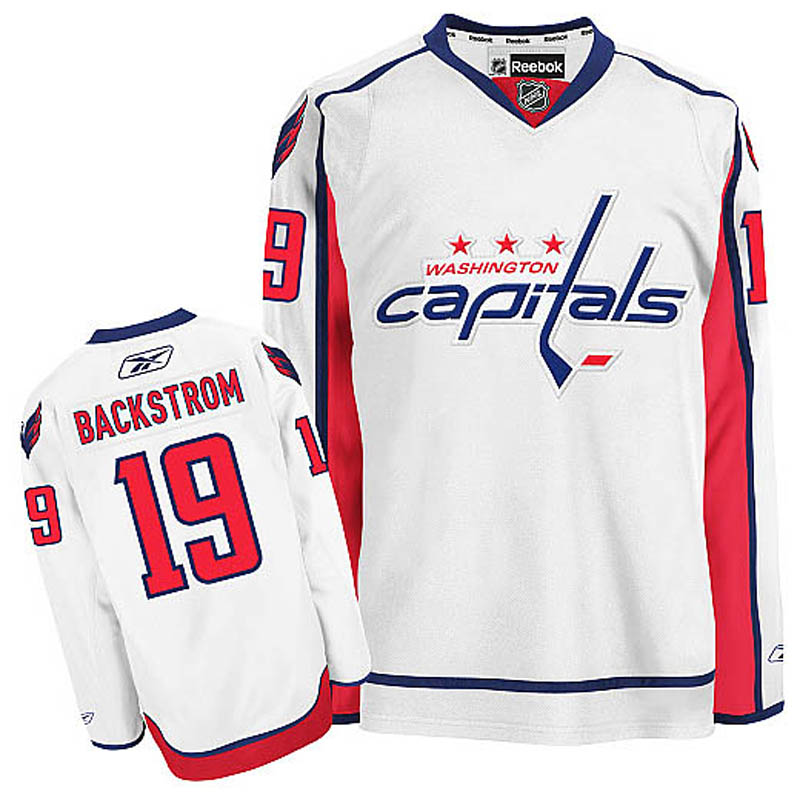 Nicklas Backstrom Washington Capitals #19 Away Ice Hockey Jersey