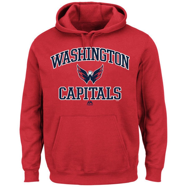 NHL Capitals Red Heart And Soul Pullover Hoodie