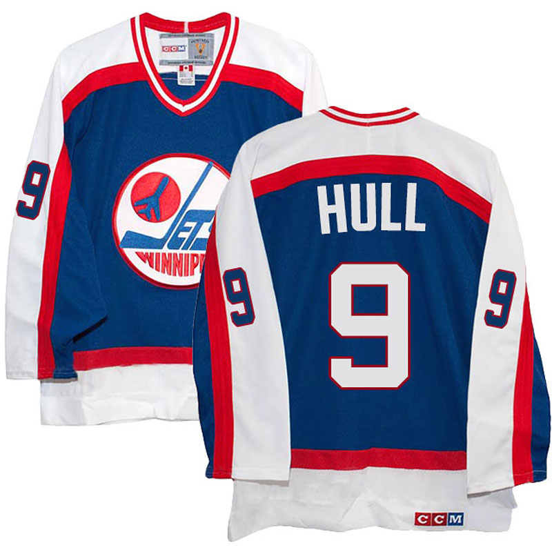 Bobby Hull Winnipeg Jets #9 Ice Hockey Jersey