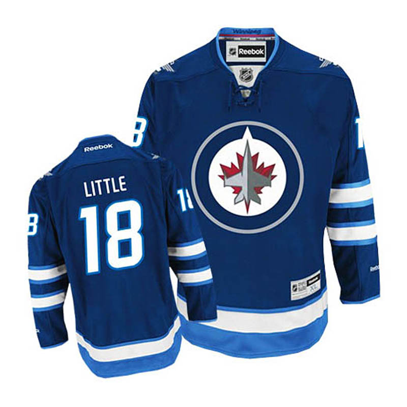 Bryan Little Winnipeg Jets #18 Home Ice Hockey Jersey