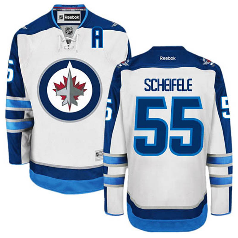 Mark Scheifele Winnipeg Jets #55 Away Ice Hockey Jersey