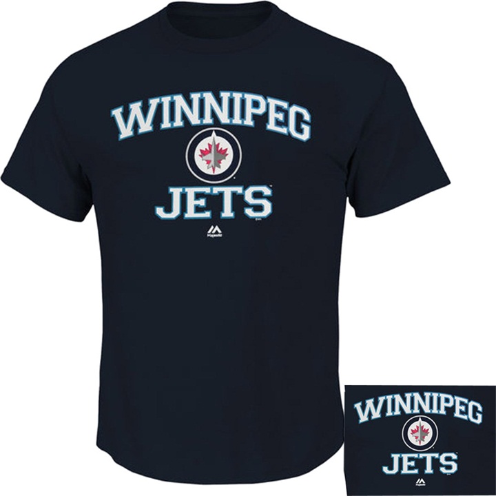 Winnipeg Jets Navy Heart And Soul T-shirt