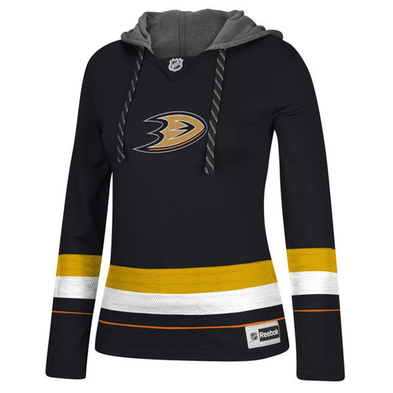 NHL Anaheim Ducks Black Jersey Pullover Hoodie