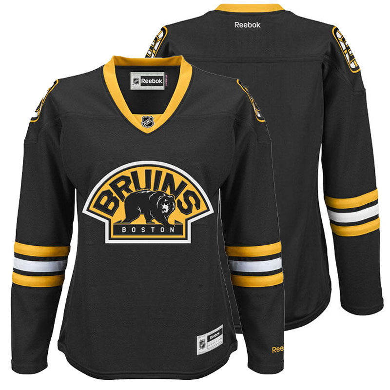 Womens Bruins Reebok Charcoal Jersey