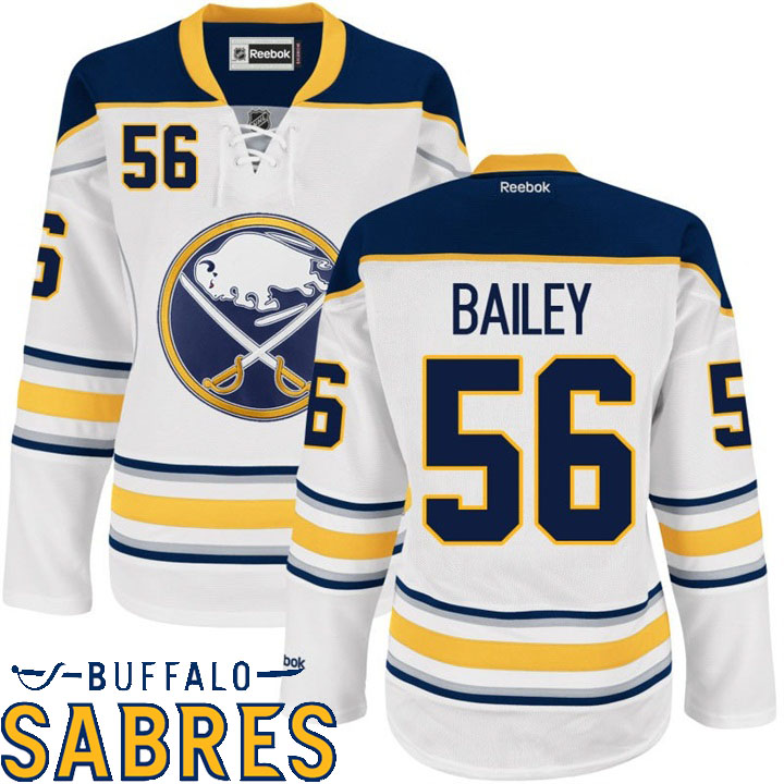 Women Buffalo Sabres Justin Bailey White Premier Jersey