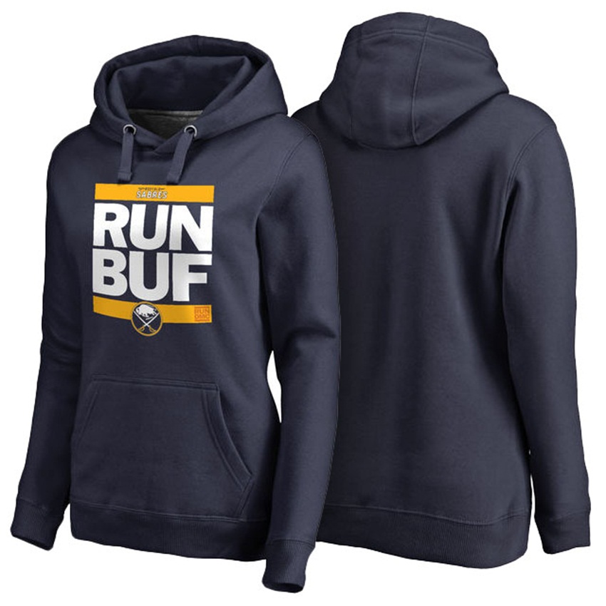 NHL Buffalo Sabres Navy Pullover RUN-CTY Hoodie