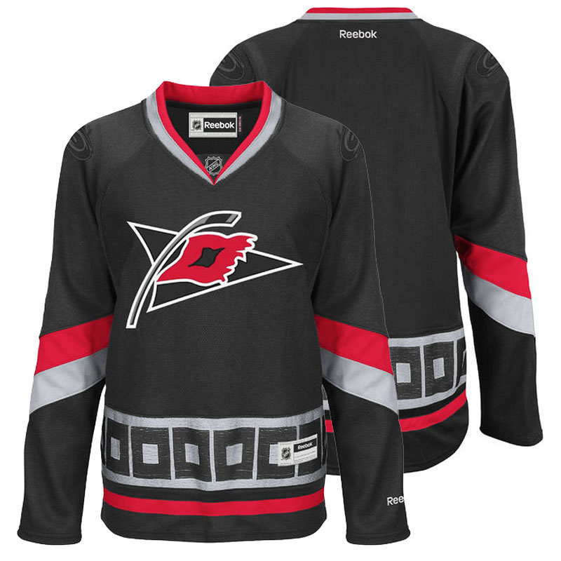 Womens Hurricanes Reebok Black Jersey