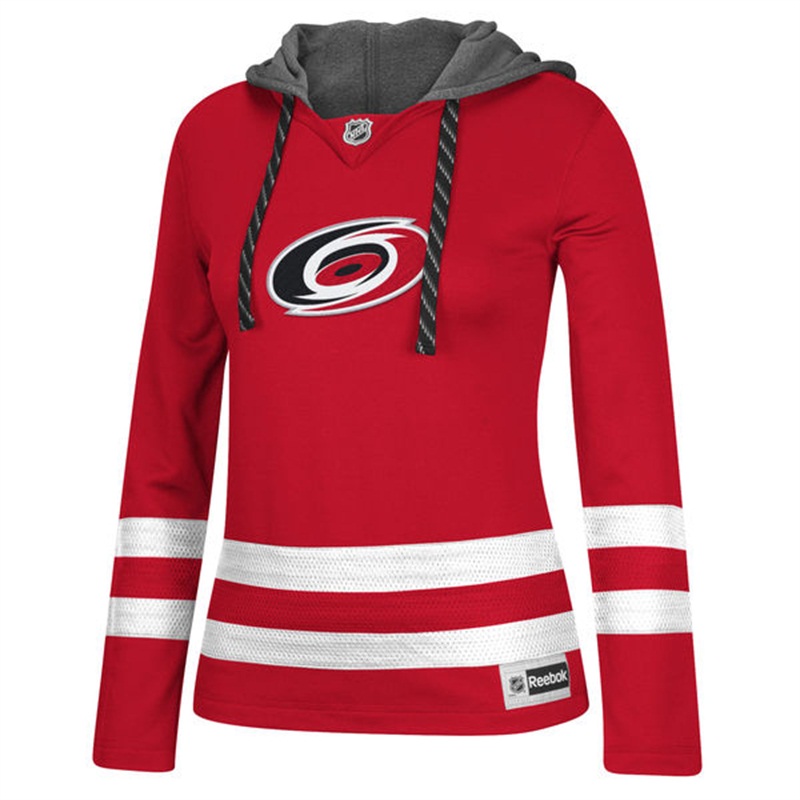 NHL Carolina Hurricanes Red Jersey Pullover Hoodie