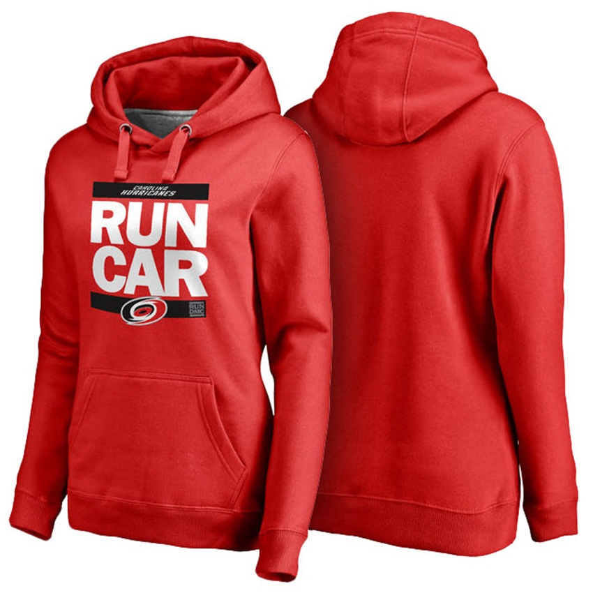 NHL Carolina Hurricanes Red Pullover RUN-CTY Hoodie