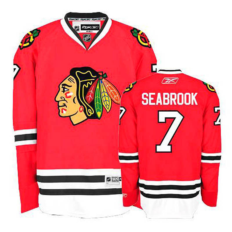 Womens Brent Seabrook Chicago Blackhawks #7 Home Ice Hockey Jersey