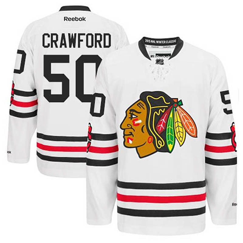 Womens Corey Crawford Chicago Blackhawks #50 2015 Winter Classic Ice Hockey Jersey