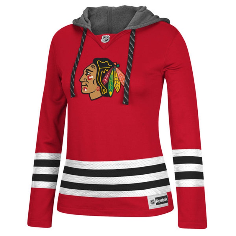 NHL Chicago Blackhawks Red Jersey Pullover Hoodie