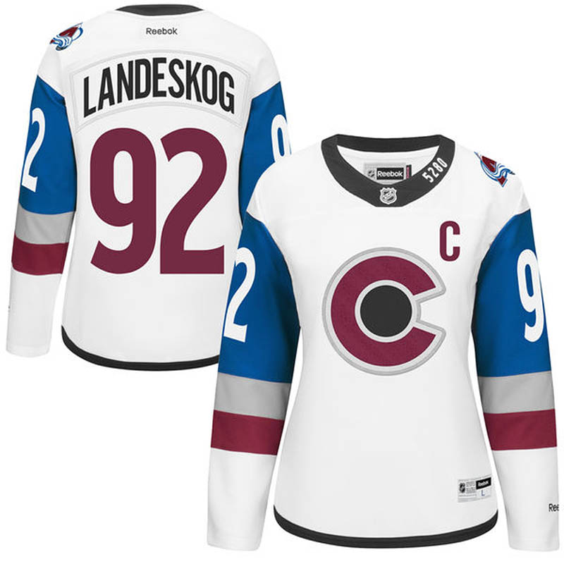 Womens Gabriel Landeskog Colorado Avalanche #92 Ice Hockey Jersey