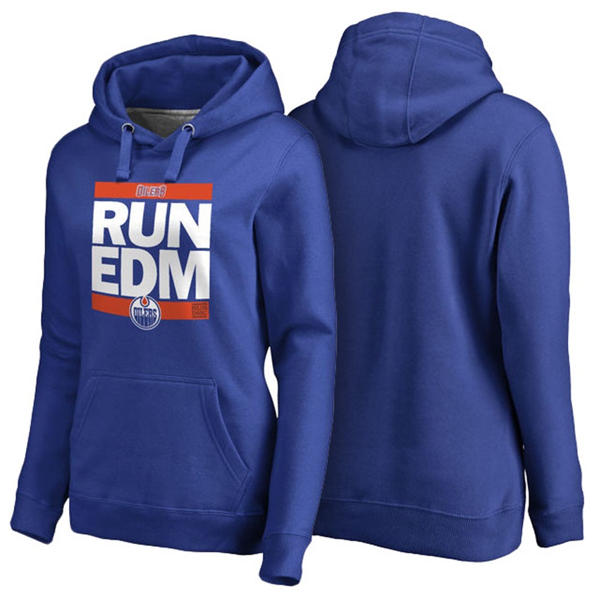 NHL Edmonton Oilers Royal Pullover RUN-CTY Hoodie