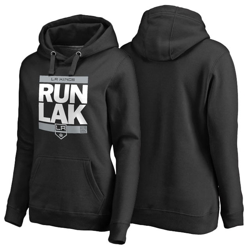 NHL Los Angeles Kings Black Pullover RUN-CTY Hoodie