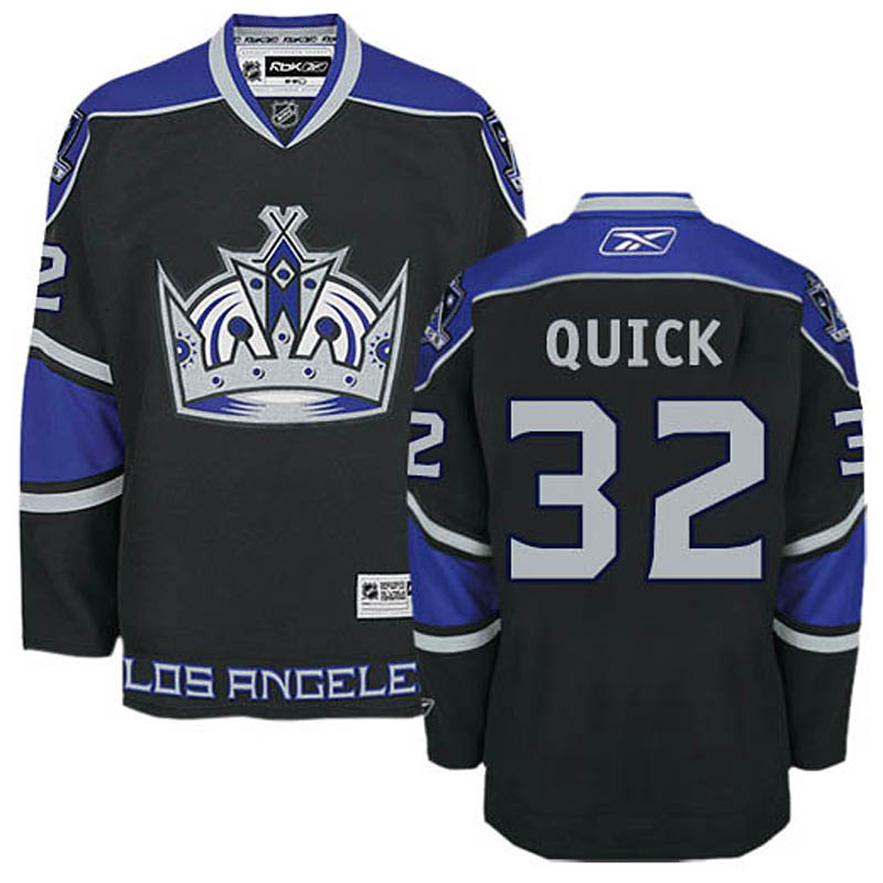 Womens Jonathan Quick Los Angeles Kings #32 Third Ice Hockey Jersey