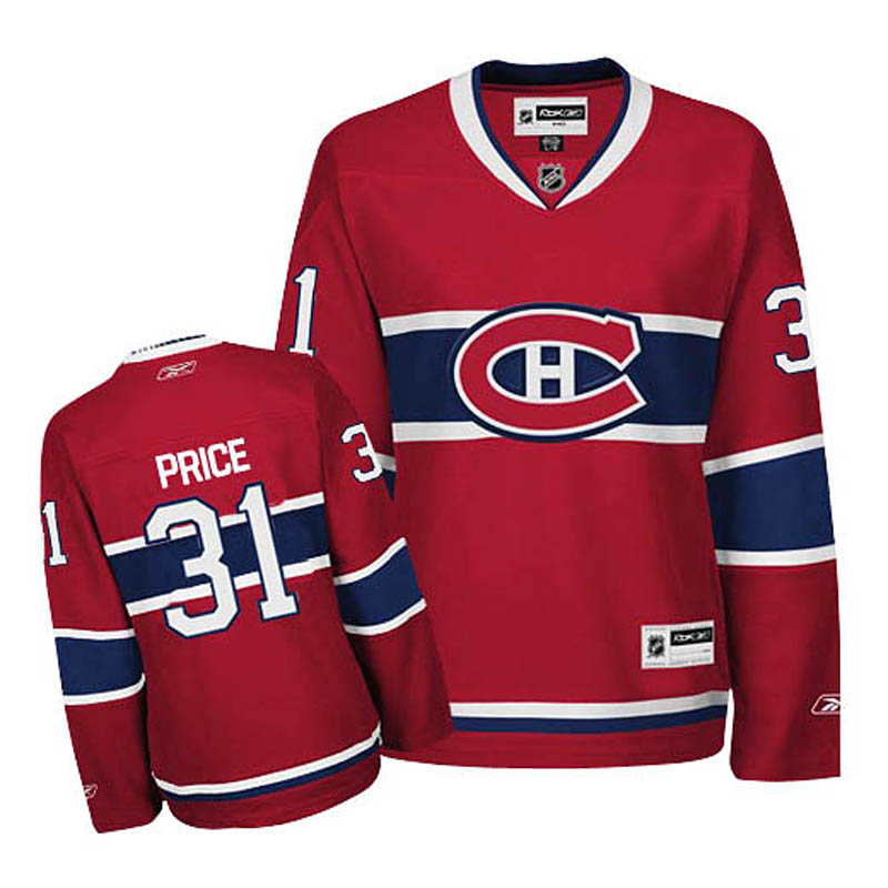 Womens Carey Price Montreal Canadiens #31 Home Ice Hockey Jersey