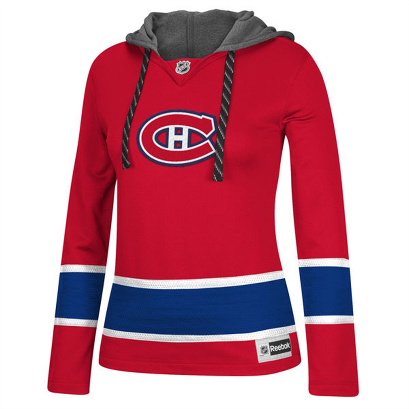 NHL Montreal Canadiens Red Jersey Pullover Hoodie